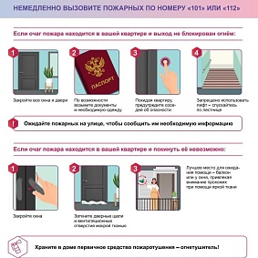 Пожар в квартире, что делать?