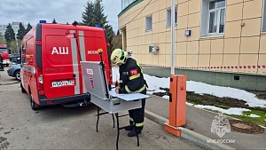 Пожарные Зеленограда отработали действия при условном пожаре